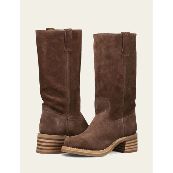Frye Shoes - Frye Campus 12R Boots Womens 9 Brownie Pull On Leather Boho Festival Western NIB